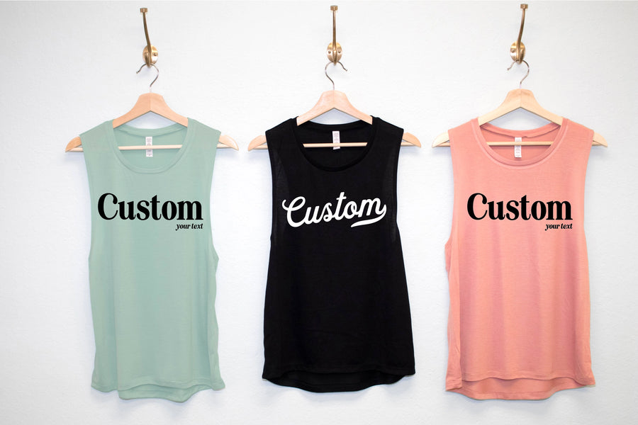 (PRE-ORDER) CUSTOM SHOP WOMEN'S MUSCLE TANKS