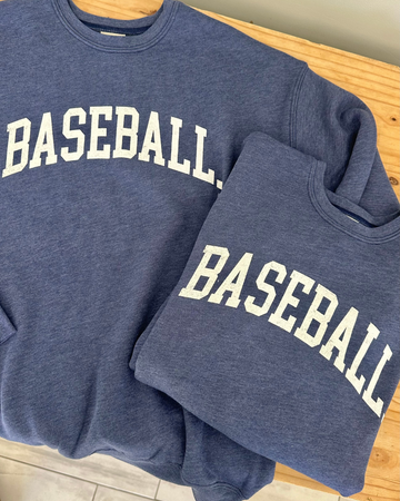 THE OC BASEBALL WOMEN'S SWEATSHIRT | HEATHER MIDNIGHT