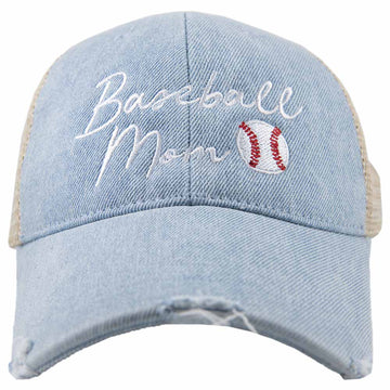 BASEBALL MOM DENIM HAT