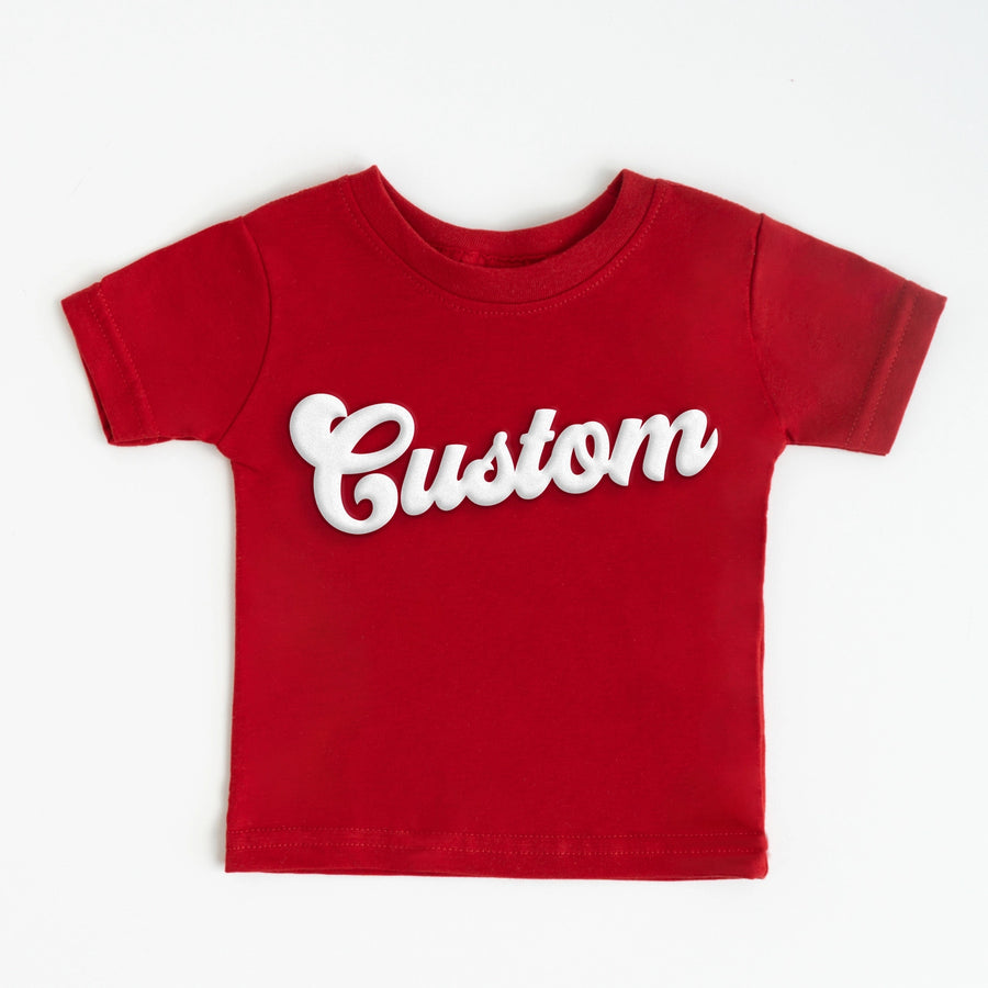 (PRE-ORDER) CUSTOM SHOP KID'S PUFF PRINT TEES