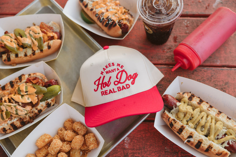 Makes me Want a Hot Dog - Red Vintage Trucker Hat