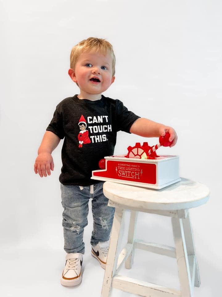 LEDGER CAN'T TOUCH THIS CHRISTMAS TEE | HEATHER  BLACK