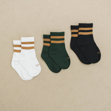 OLIVE + SCOUT Crew Socks 3 Pack (COLLECTIVE)