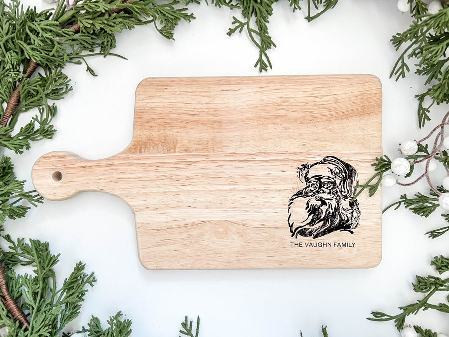 Personalized Vintage Santa Charcuterie Board