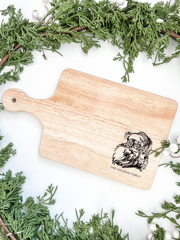 Personalized Vintage Santa Charcuterie Board