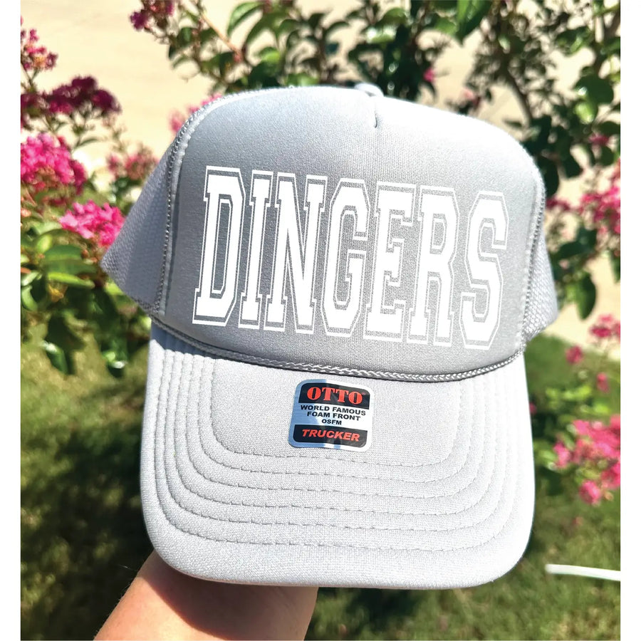 Dingers Gray Foam Trucker Hat