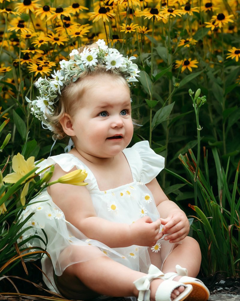 BAILEY'S BLOSSOMS Dixie Dress Romper - Pickin' Daisies (COLLECTIVE)