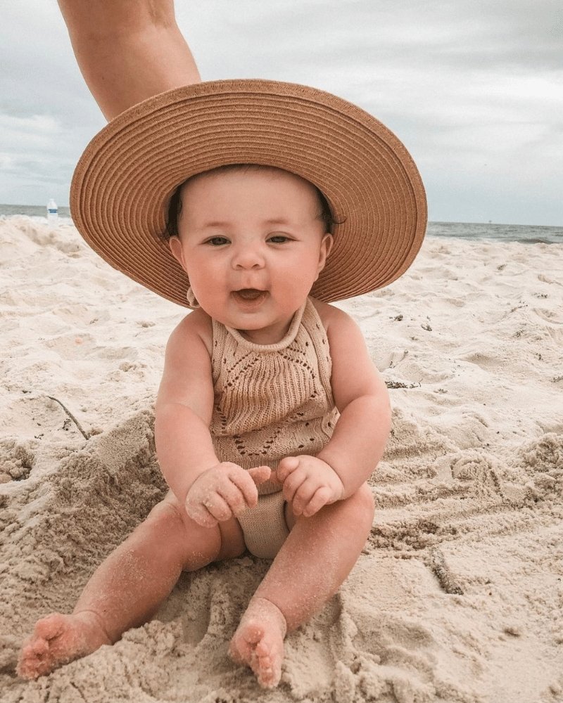 BAILEY'S BLOSSOMS Drake Crochet Halter Romper - Vanilla Cream (COLLECTIVE)