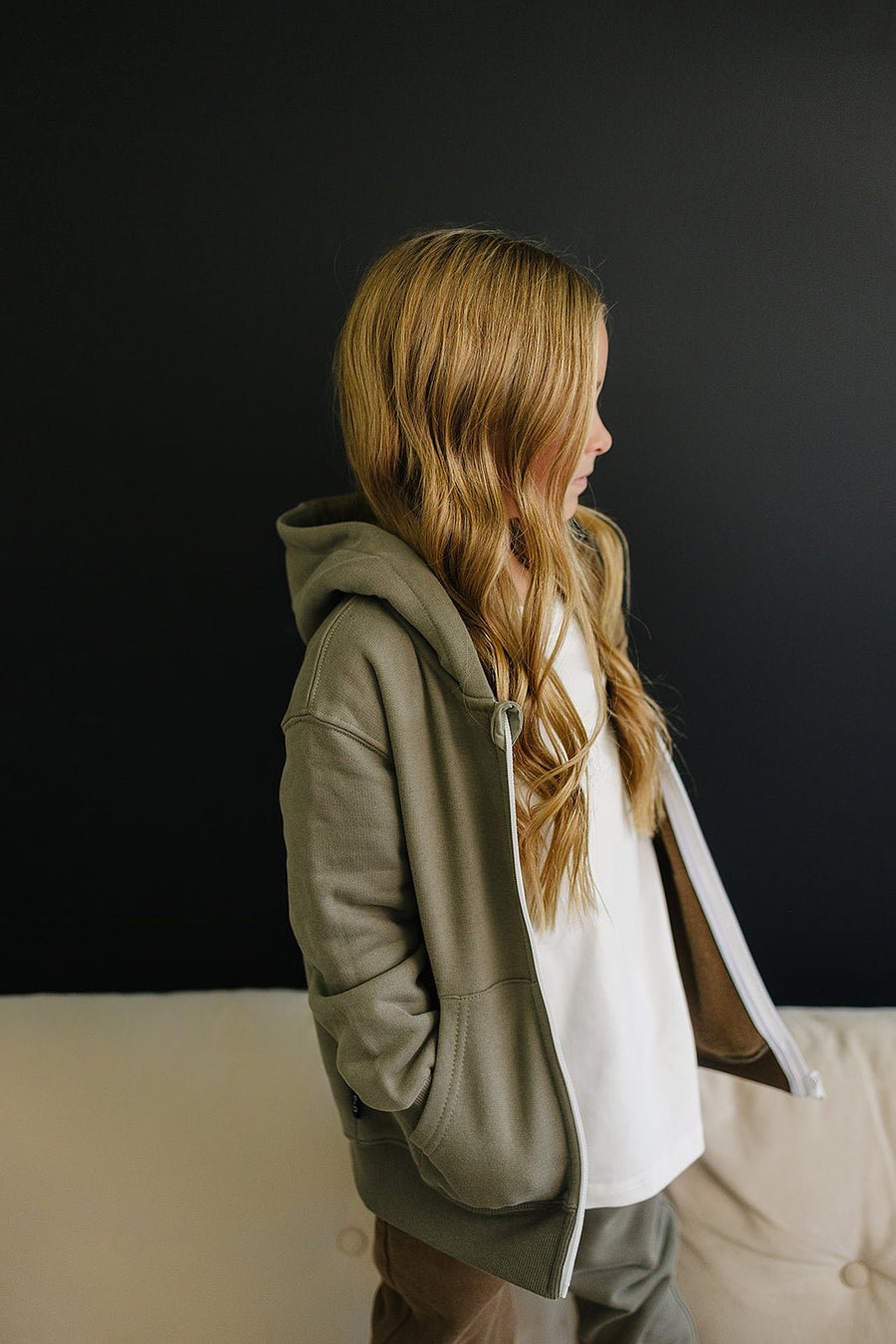 OLIVE+ SCOUT Dusty Zip Up Jogger Set (COLLECTIVE)