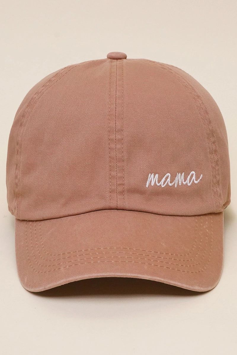 MAMA EMBROIDERED WOMEN'S HAT | CLAY