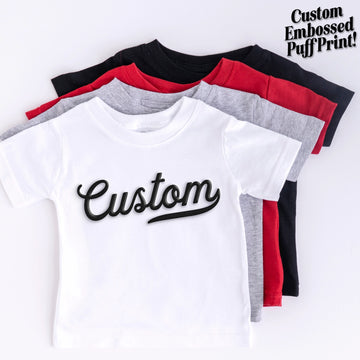 (PRE-ORDER) CUSTOM SHOP KID'S PUFF PRINT TEES