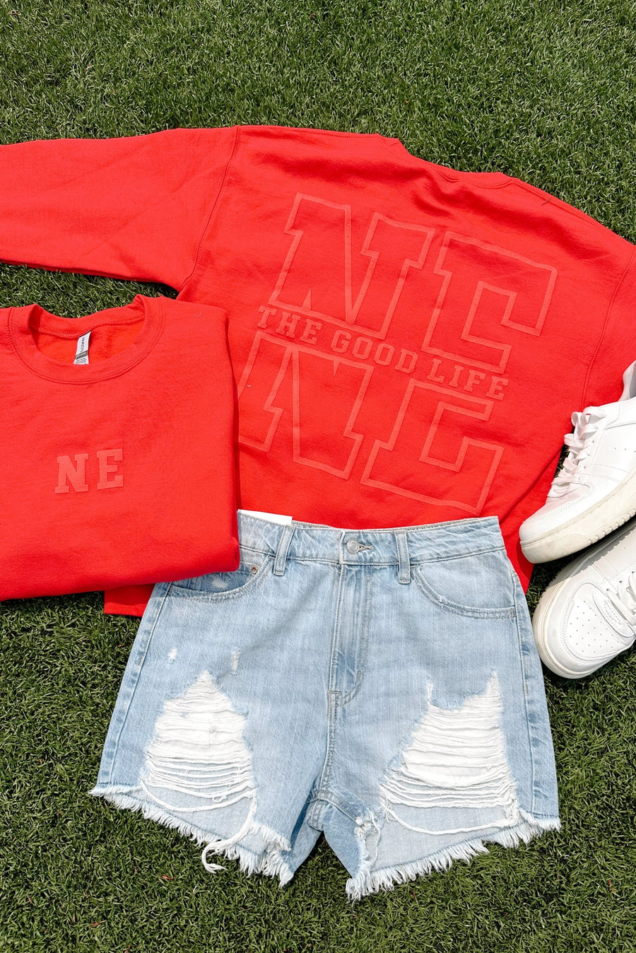 FSB NEBRASKA PUFF CREWNECK | RED