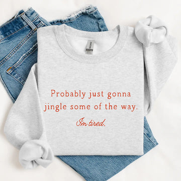 (PRE-ORDER) PROBABLY JINGLE WOMEN'S SWEATSHIRT | ASH GRAY