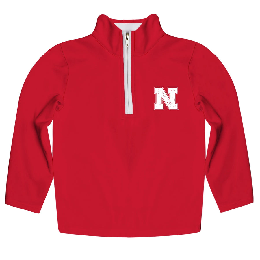 (PRE-ORDER) NCAA HAND SKETCHED YOUTH/KIDS QUARTER ZIP | NEBRASKA