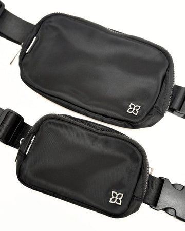 BAILEY'S BLOSSOMS Fanny Pack Belt Bags - Black (COLLECTIVE)