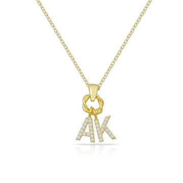 (PRE-ORDER) THE SIS KISS CUSTOM INITIAL CHARM WOMEN'S NECKLACE | GOLD, ROSE GOLD OR SILVER