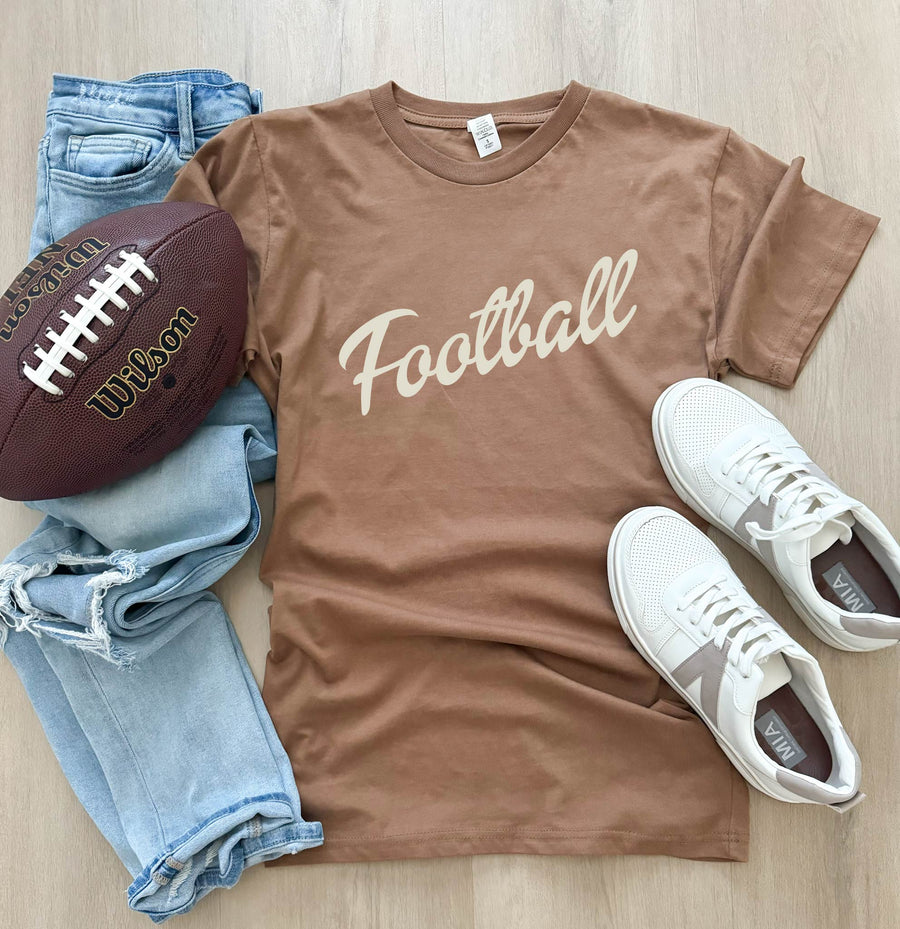 COSTA FOOTBALL TEE | COCONUT BROWN