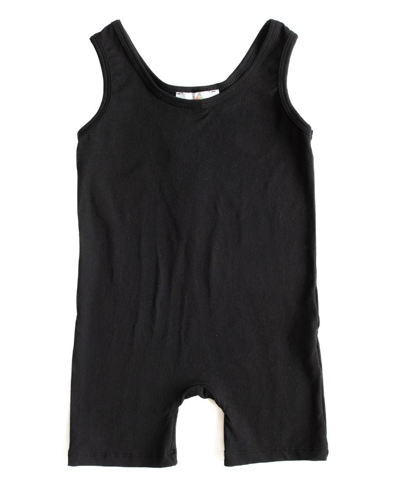 BAILEY'S BLOSSOMS Gigi Bikeshort Romper - Black (COLLECTIVE)