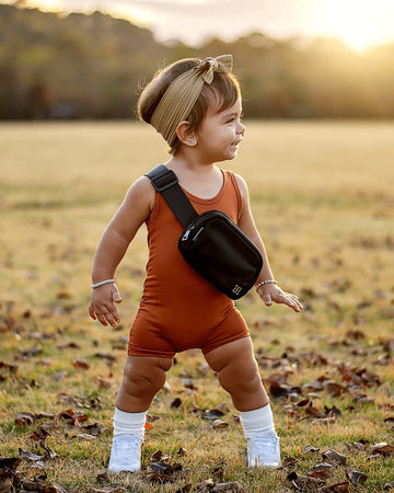 BAILEY'S BLOSSOMS Gigi Bikeshort Romper - Rust (COLLECTIVE)