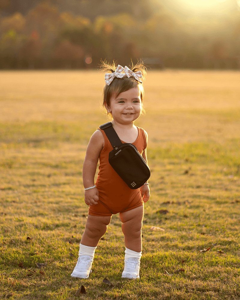 BAILEY'S BLOSSOMS Gigi Bikeshort Romper - Rust (COLLECTIVE)