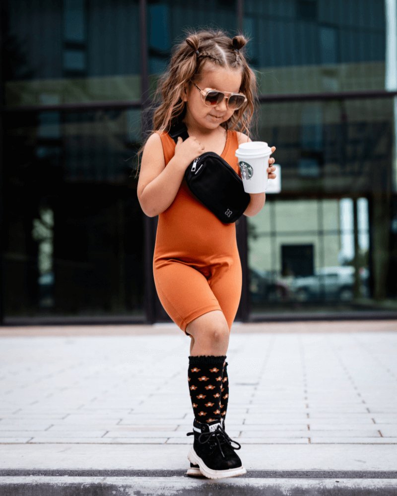 BAILEY'S BLOSSOMS Gigi Bikeshort Romper - Rust (COLLECTIVE)