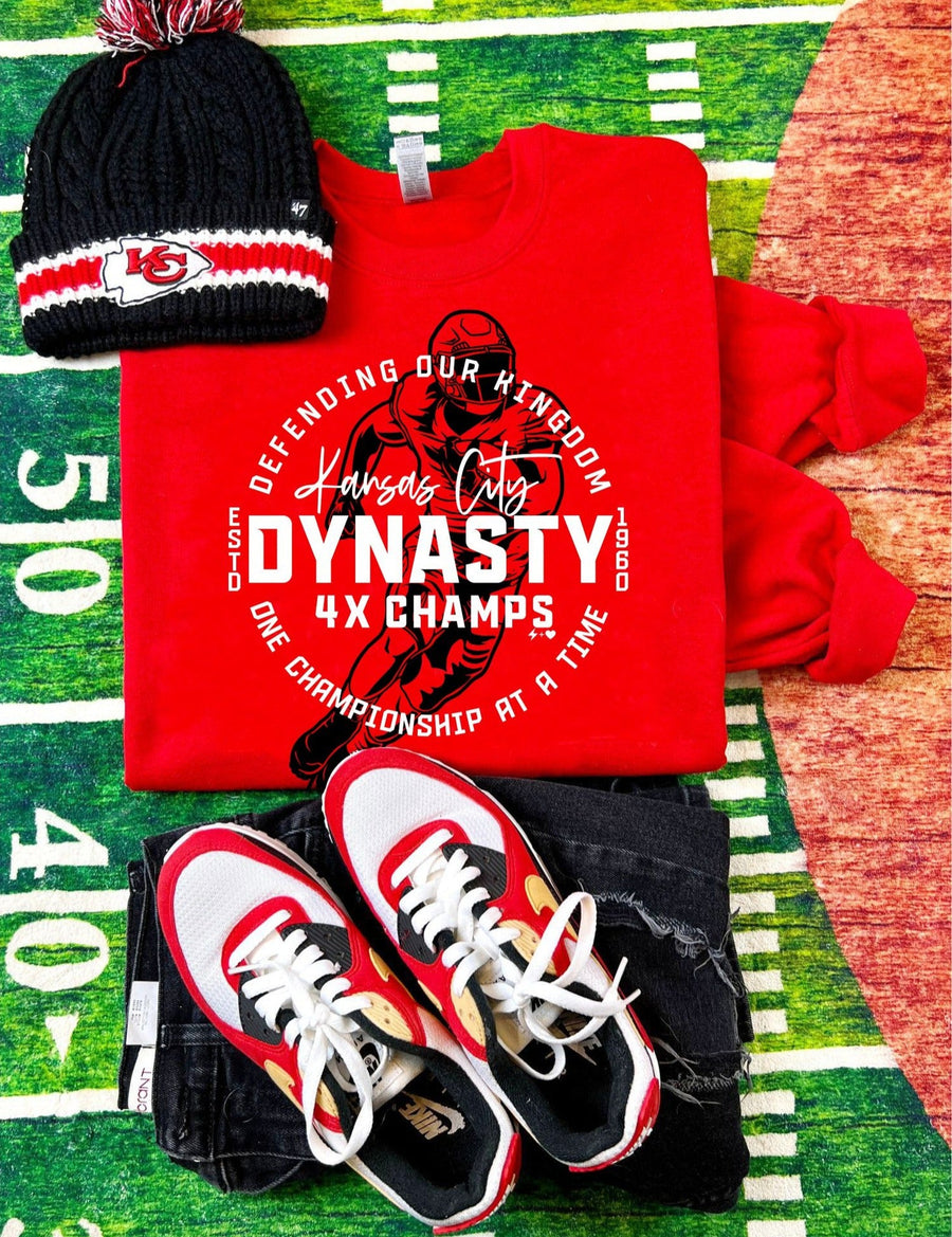 (PRE-ORDER) H+H KC DYNASTY CHAMPS SWEATSHIRT + TEE | YOUTH + ADULT