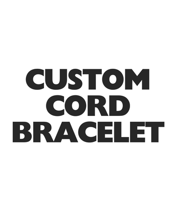 (CUSTOM PRE-ORDER) CORD BRACELET | VARIOUS COLORS