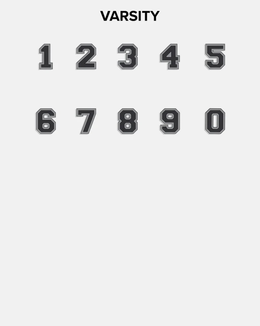 (CUSTOM PRE-ORDER) VARSITY NUMBER NECKLACE | GOLD OR SILVER