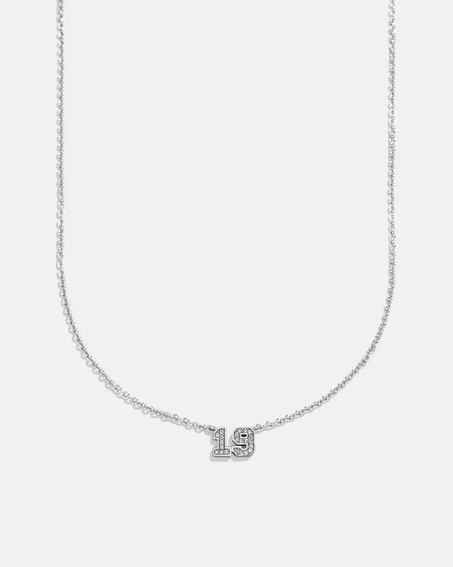 (CUSTOM PRE-ORDER) VARSITY NUMBER NECKLACE | GOLD OR SILVER