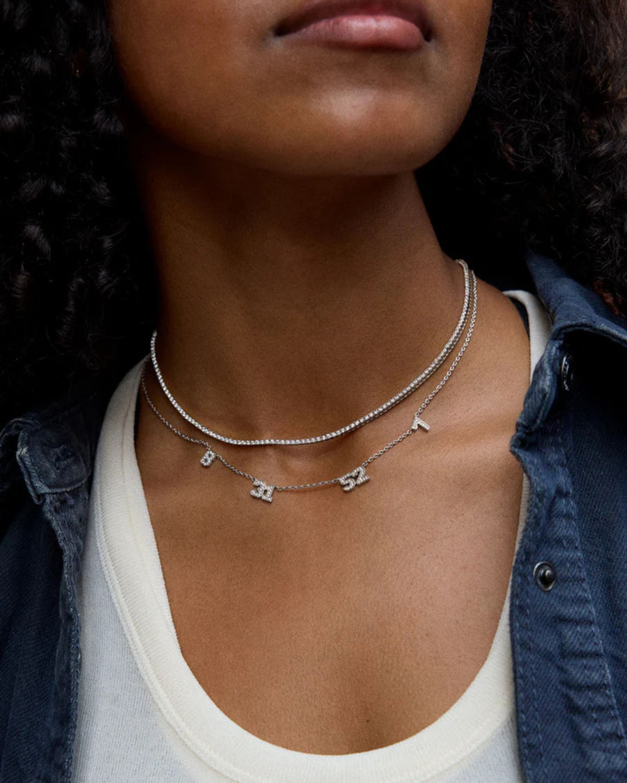 (CUSTOM PRE-ORDER) VARSITY NUMBER NECKLACE | GOLD OR SILVER