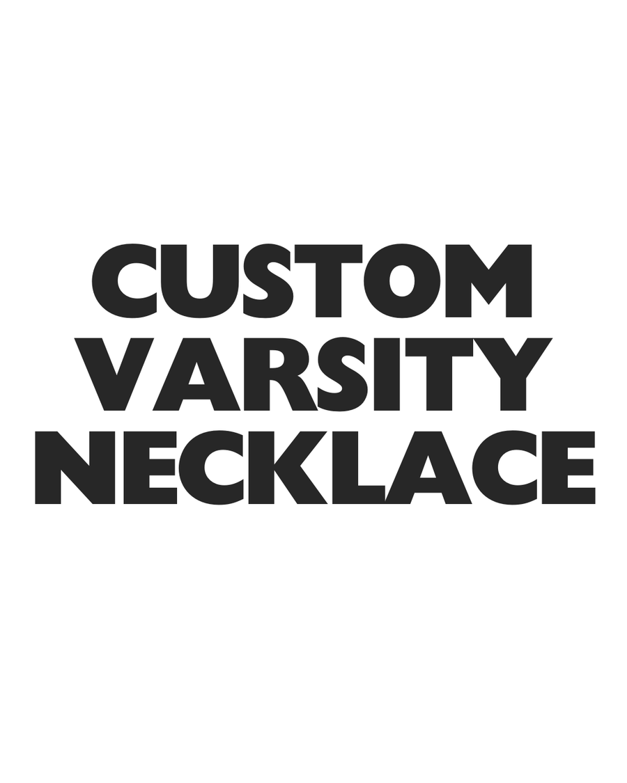 (CUSTOM PRE-ORDER) VARSITY NUMBER NECKLACE | GOLD OR SILVER