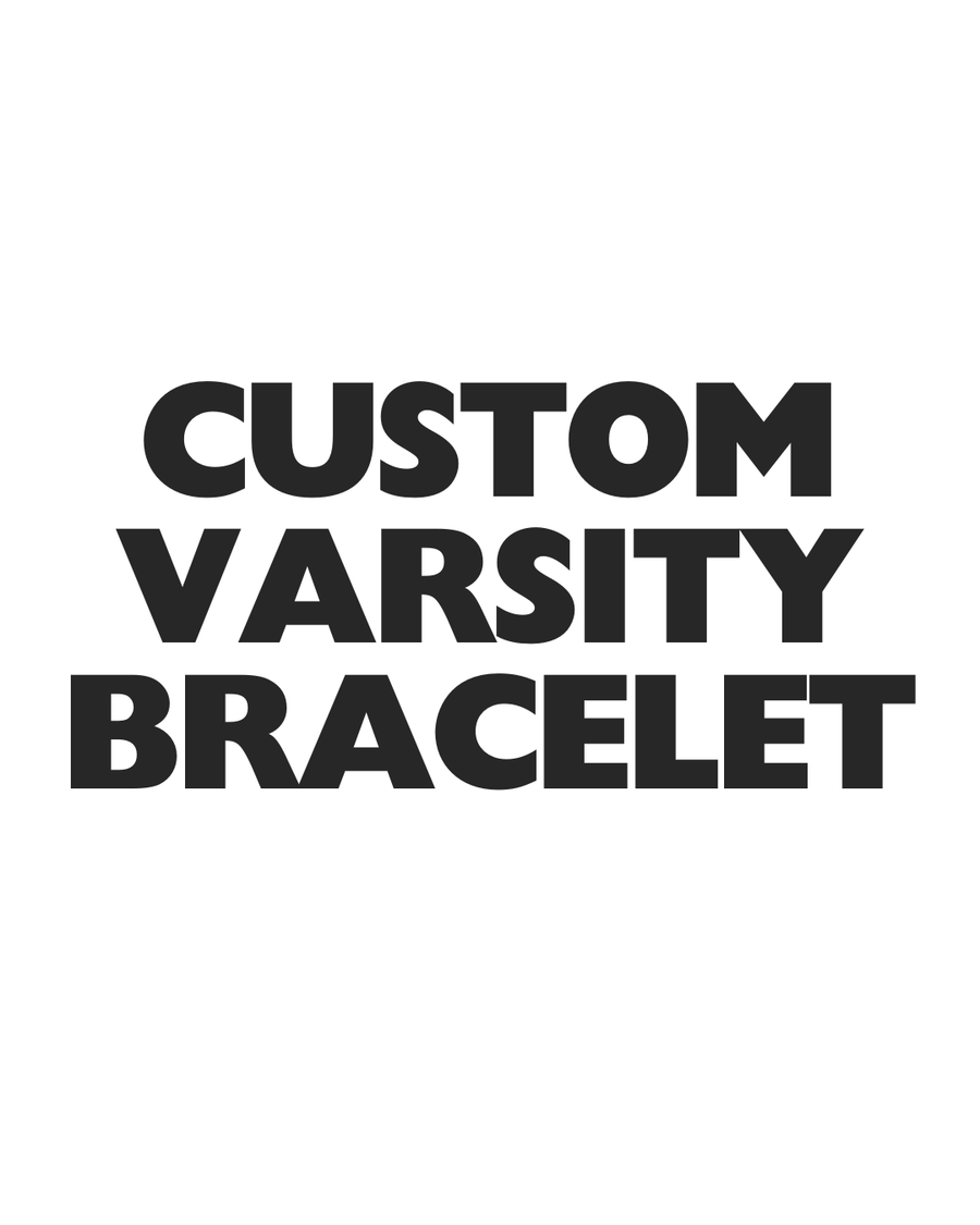 (CUSTOM PRE-ORDER) VARSITY NUMBER BRACELET | GOLD OR SILVER
