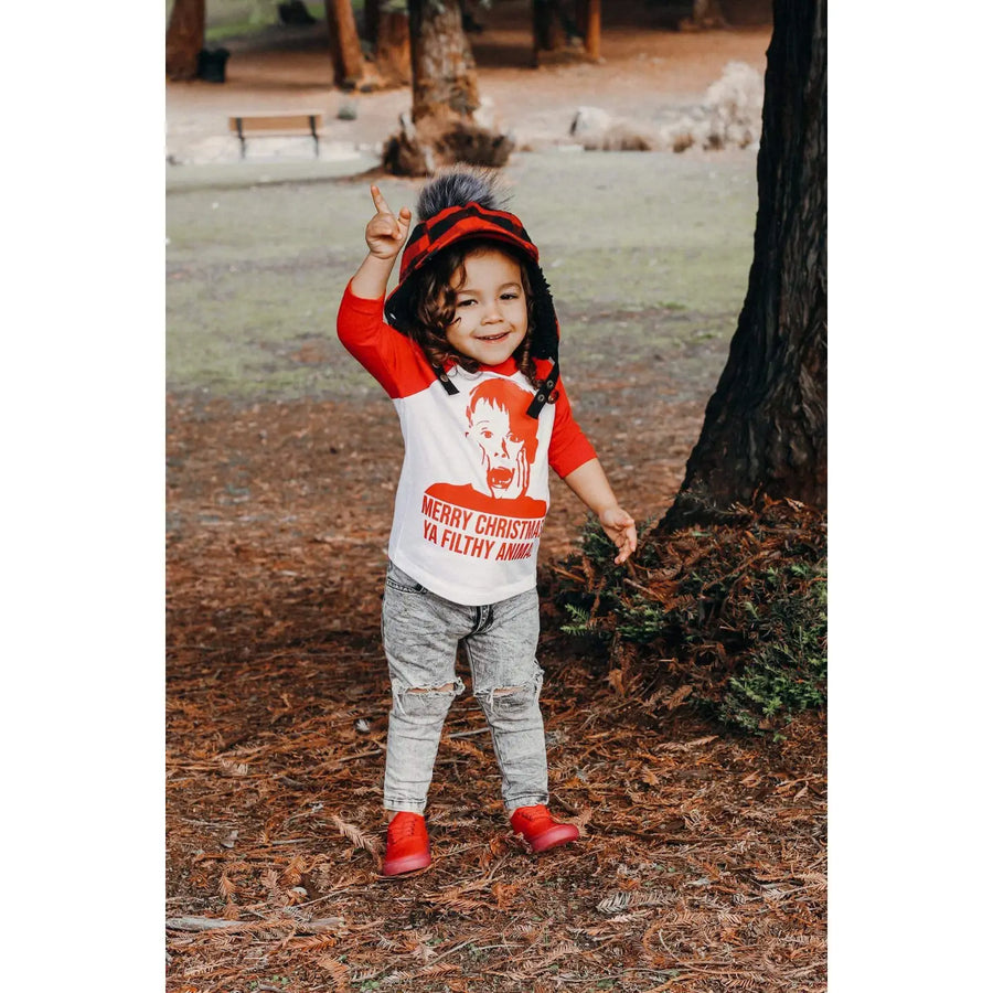 HOLLAND AVE FILTHY ANIMAL KIDS TEE | RED