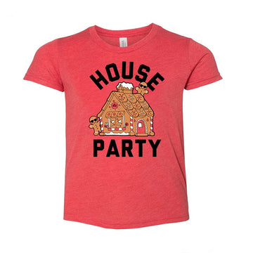 LEDGER HOUSE PARTY CHRISTMAS TEE | HEATHER RED