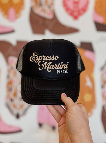 ESPRESSO MARTINI PLEASE WOMEN’S TRUCKER HAT