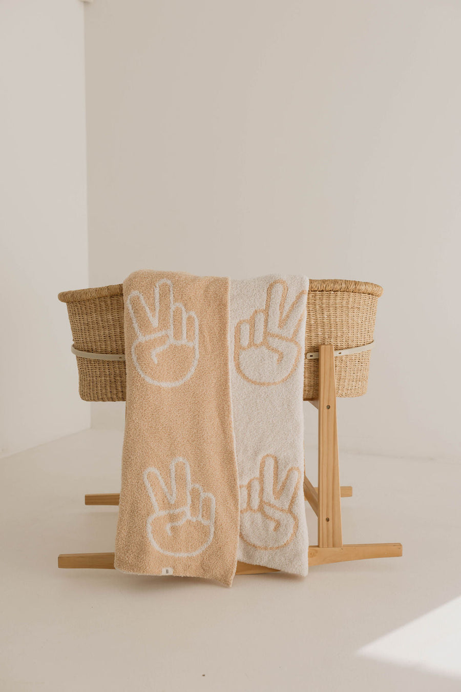 FOREVER FRENCH Peace Sign | Plush Throw (COLLECTIVE)