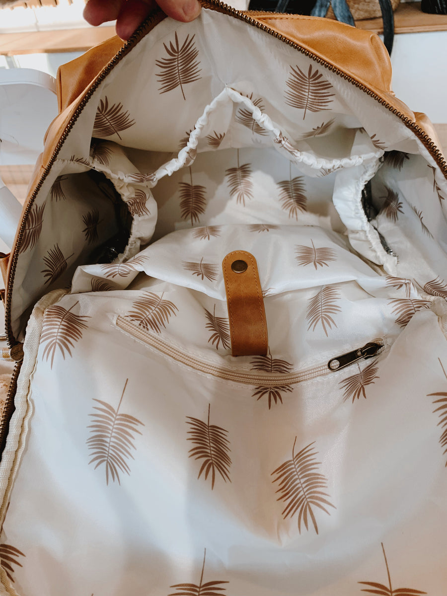 FOREVER FRENCH Cognac | Forever French Diaper Bag (COLLECTIVE)