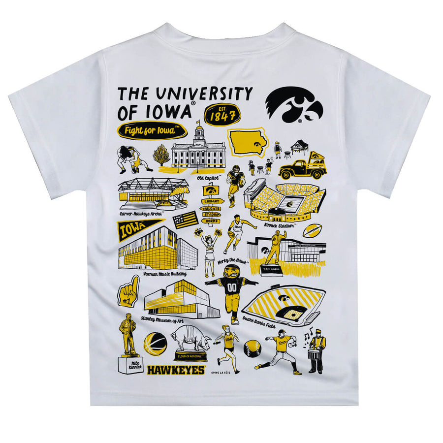 (PRE-ORDER) NCAA HAND SKETCHED YOUTH/KIDS TEE | NEBRASKA, IOWA