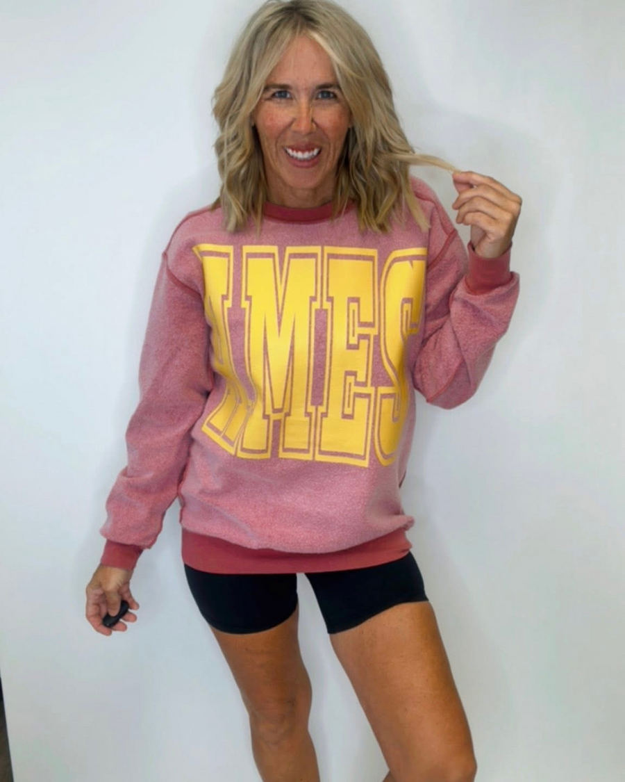 (PRE-ORDER) TEAM SPIRIT REVERSIBLE GRAPHIC SWEATSHIRT | CUSTOM GILDAN