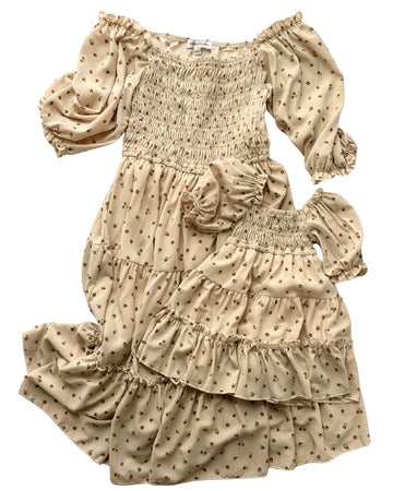 BAILEY'S BLOSSOMS Katherine Dress - Brown Floral (COLLECTIVE)
