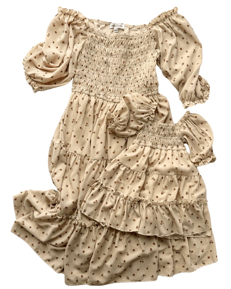BAILEY'S BLOSSOMS Katherine Dress - Brown Floral (COLLECTIVE)