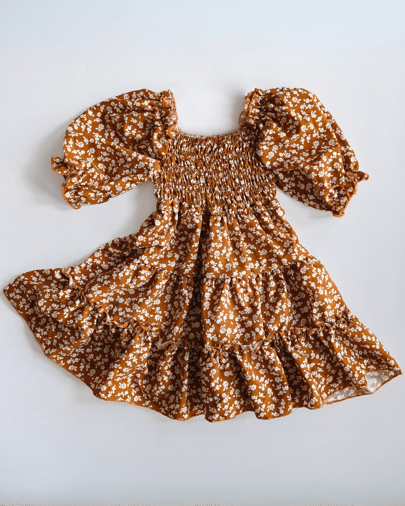 BAILEY'S BLOSSOMS Katherine Dress - Russet Floral (COLLECTIVE)