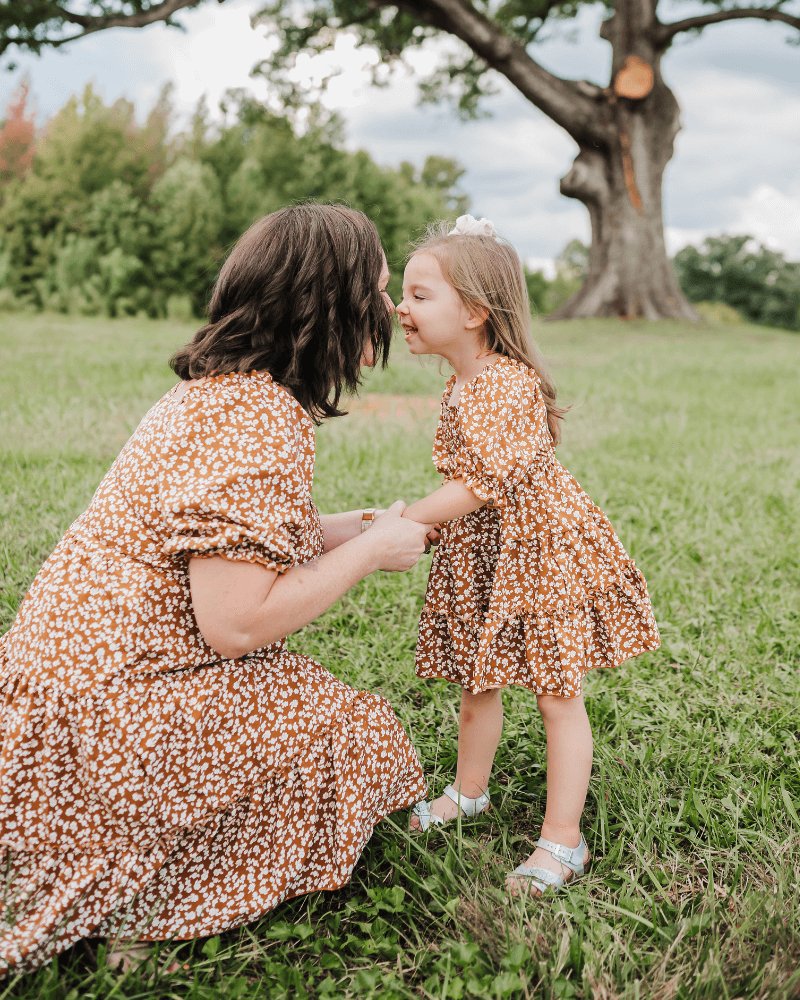 BAILEY'S BLOSSOMS Katherine Dress - Russet Floral (COLLECTIVE)