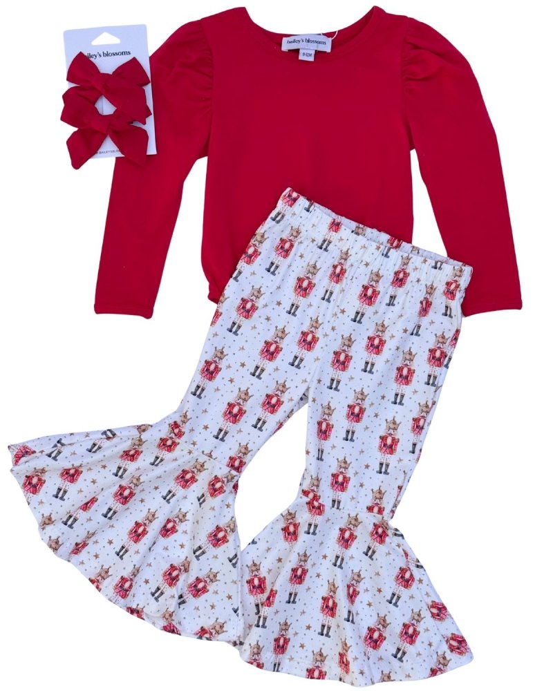 BAILEY'S BLOSSOMS Keely Exaggerated Bell Bottoms - Soldier with Stars (COLLECTIVE)