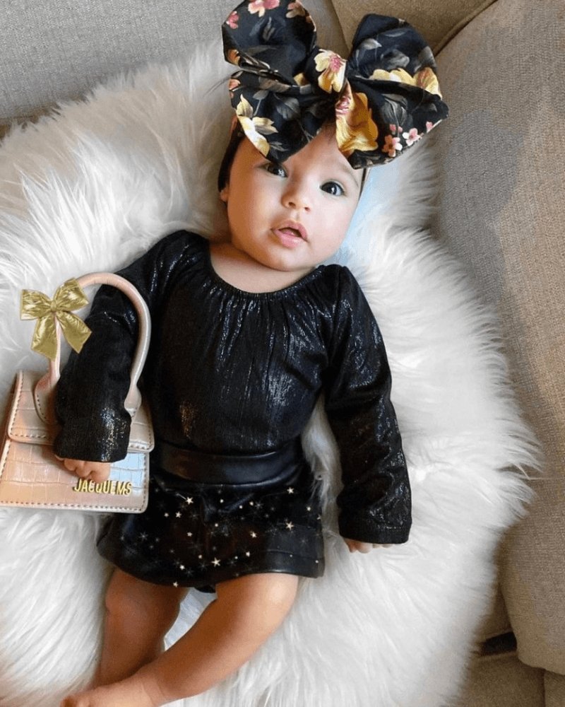 BAILEY'S BLOSSOMS Livee Long Sleeve Leotard - Time-to-Shine Onyx (COLLECTIVE)