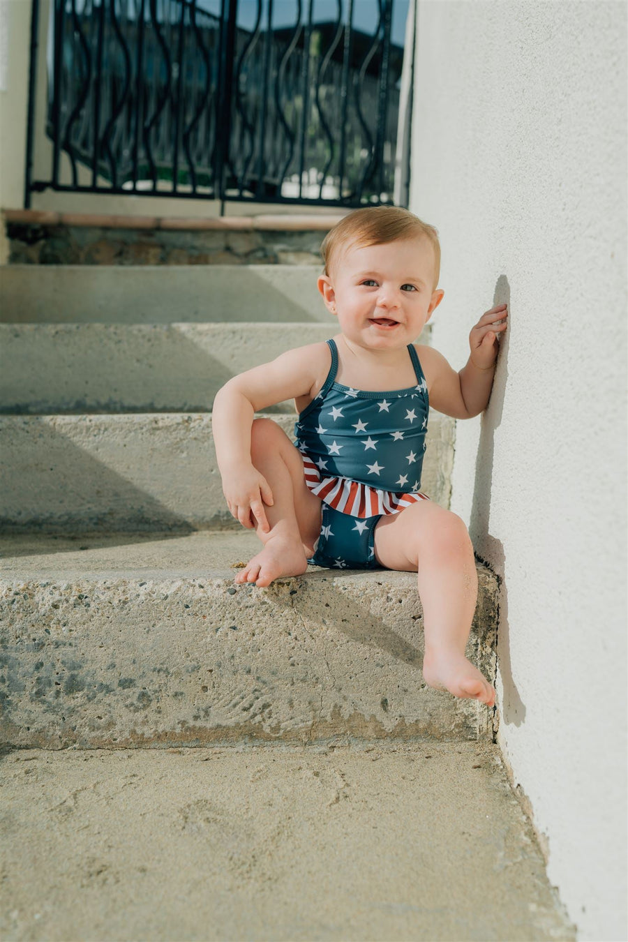 MEBIE BABY Stars + Stripes One Piece (COLLECTIVE)