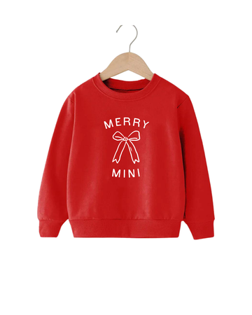 Merry Mini Bow Tee or Sweatshirt