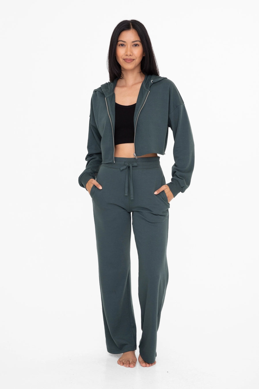 ASHLEIGH FRENCH TERRY WOMEN'S SWEATPANTS | JUNGLE GREEN