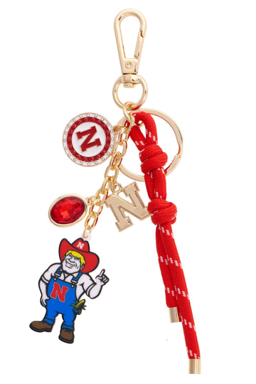 (PRE-ORDER) NEBRASKA HUSKERS CLUSTER BAG CHARM