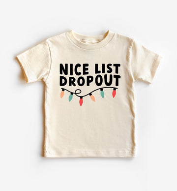 HAPPY KIDS NICE LIST DROPOUT KIDS TEE